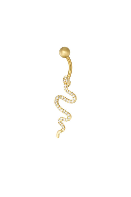 Slangen navelpiercing