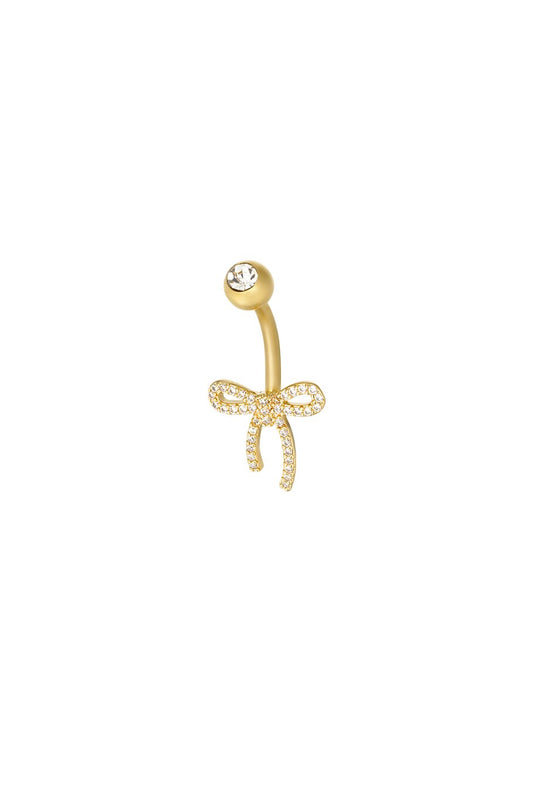 Navelpiercing met strikje