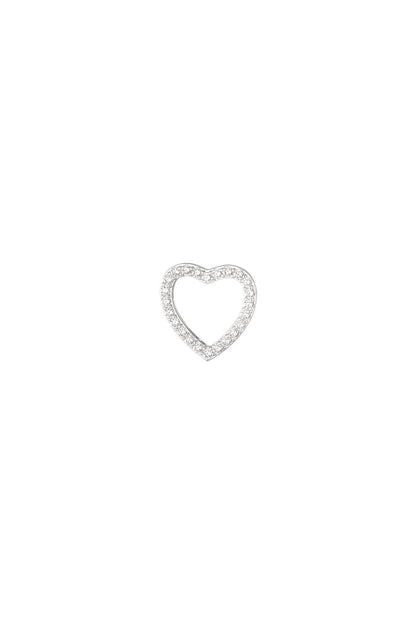 Navelpiercing diamant hart