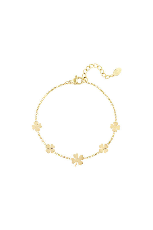 Armband 5 klavertjes