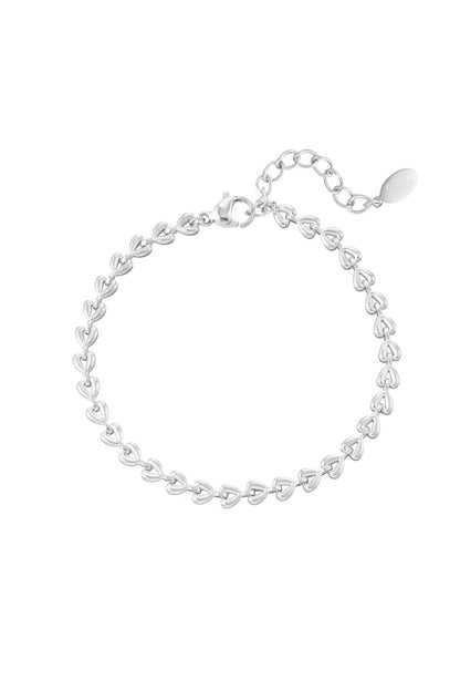 Armband linked hearts