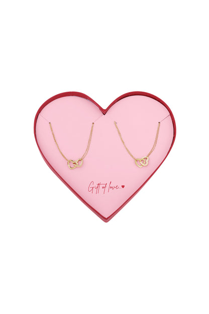 Connected hearts armbandje