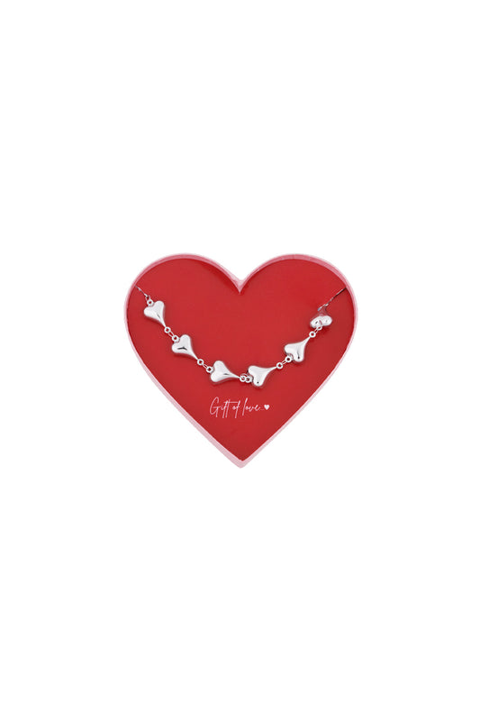 gift of love heart chain bracelet