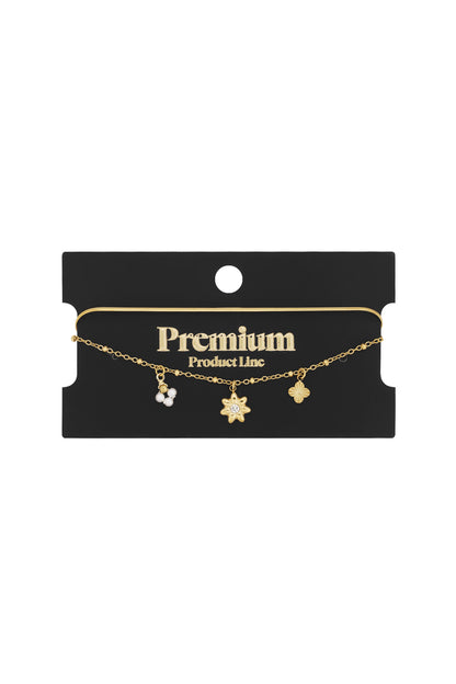 Bloemenarmband - Zilverkleur