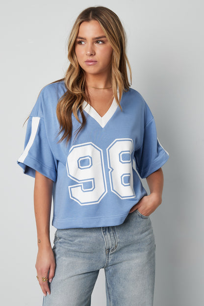 98 shirt v hals oversized