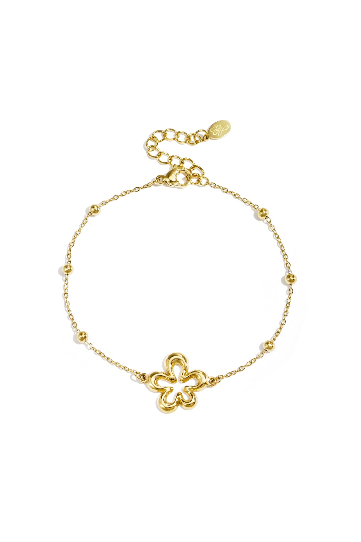 Armband met bloemetjes