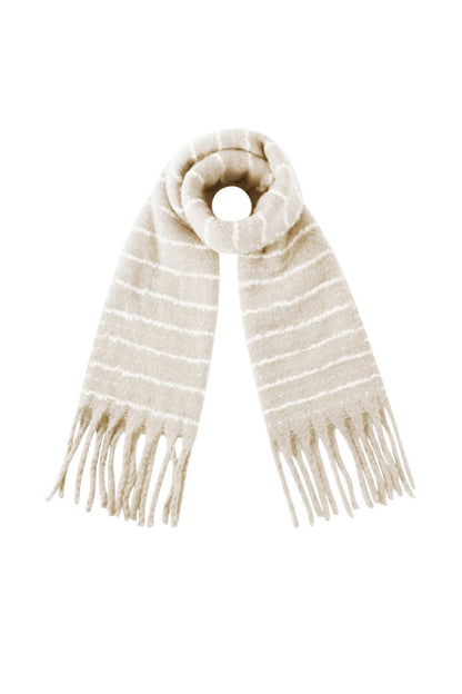 Amour cozy stripe sjaal