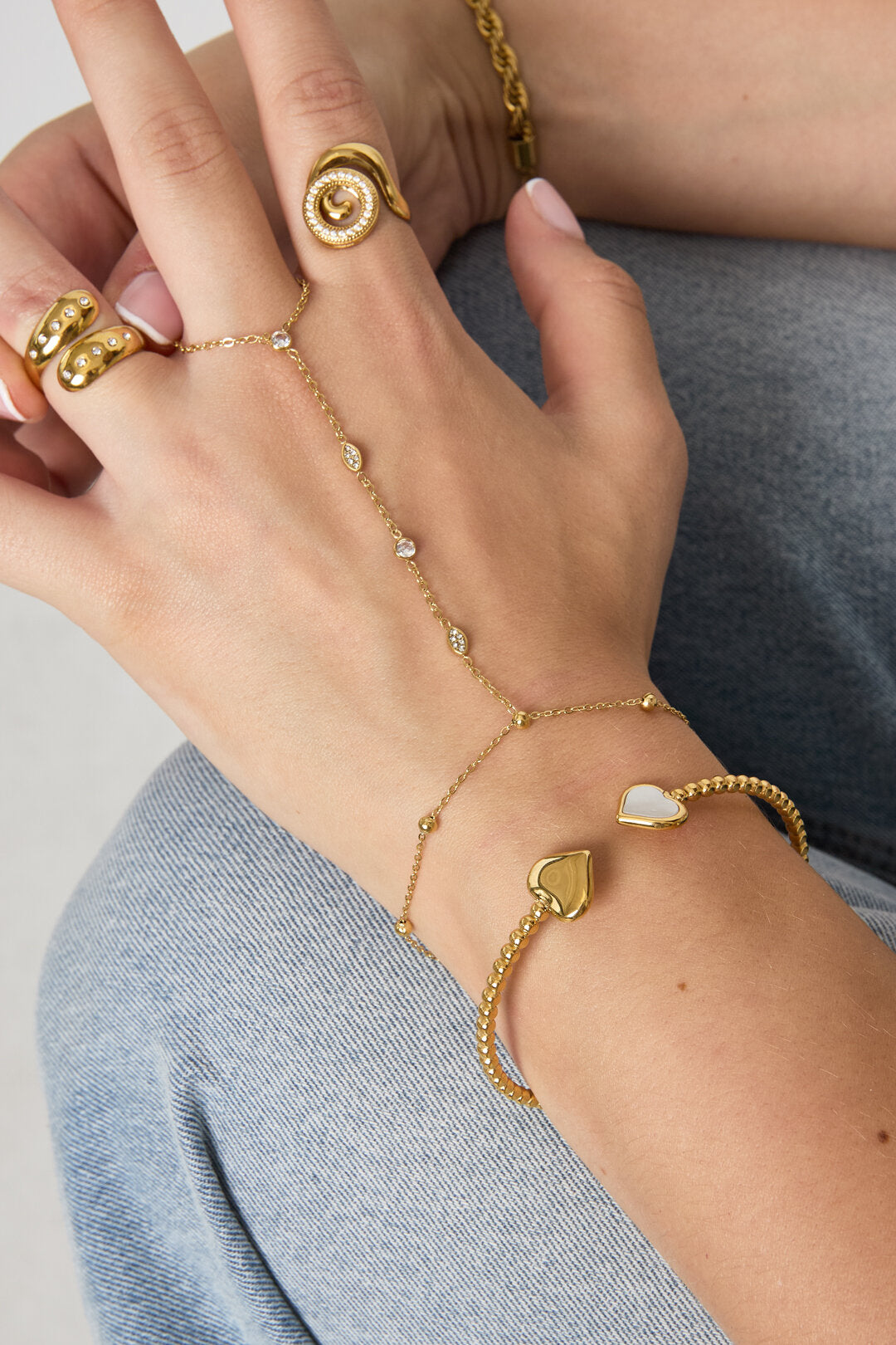 Luxe bangle diamantjes