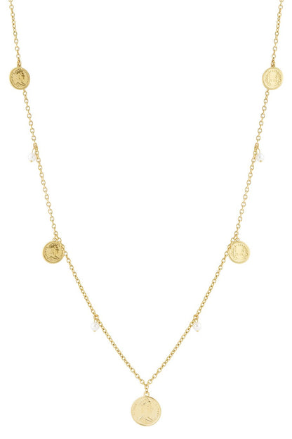 Munt en parel ketting lang