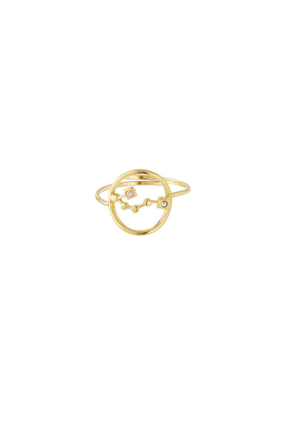 Sterrenbeeld met steen ring