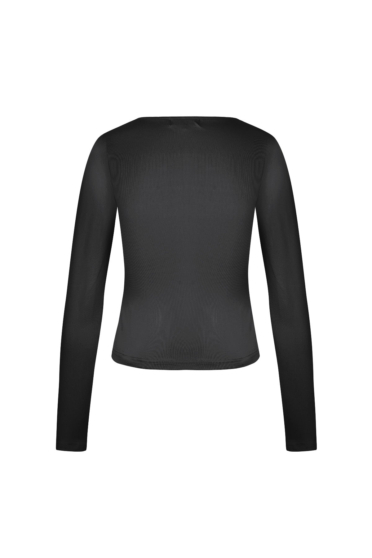 Long sleeve crop top low neck