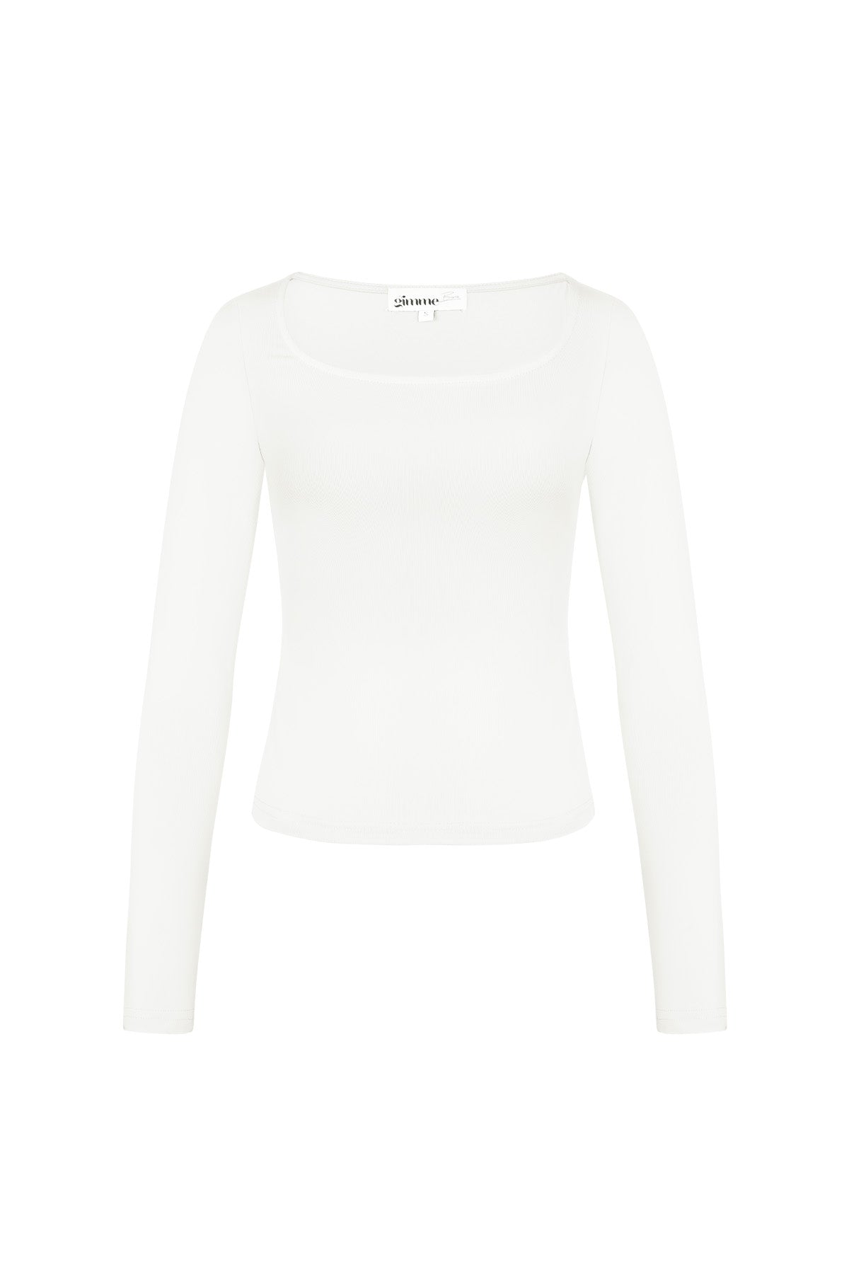 Long sleeve crop top low neck