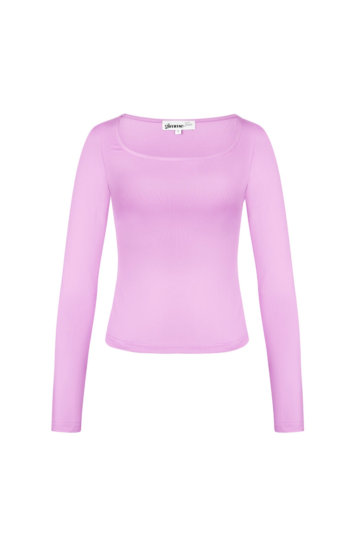 Long sleeve crop top low neck