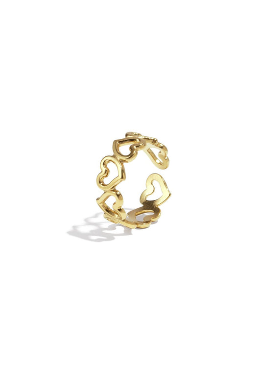 Mini hartjes ring