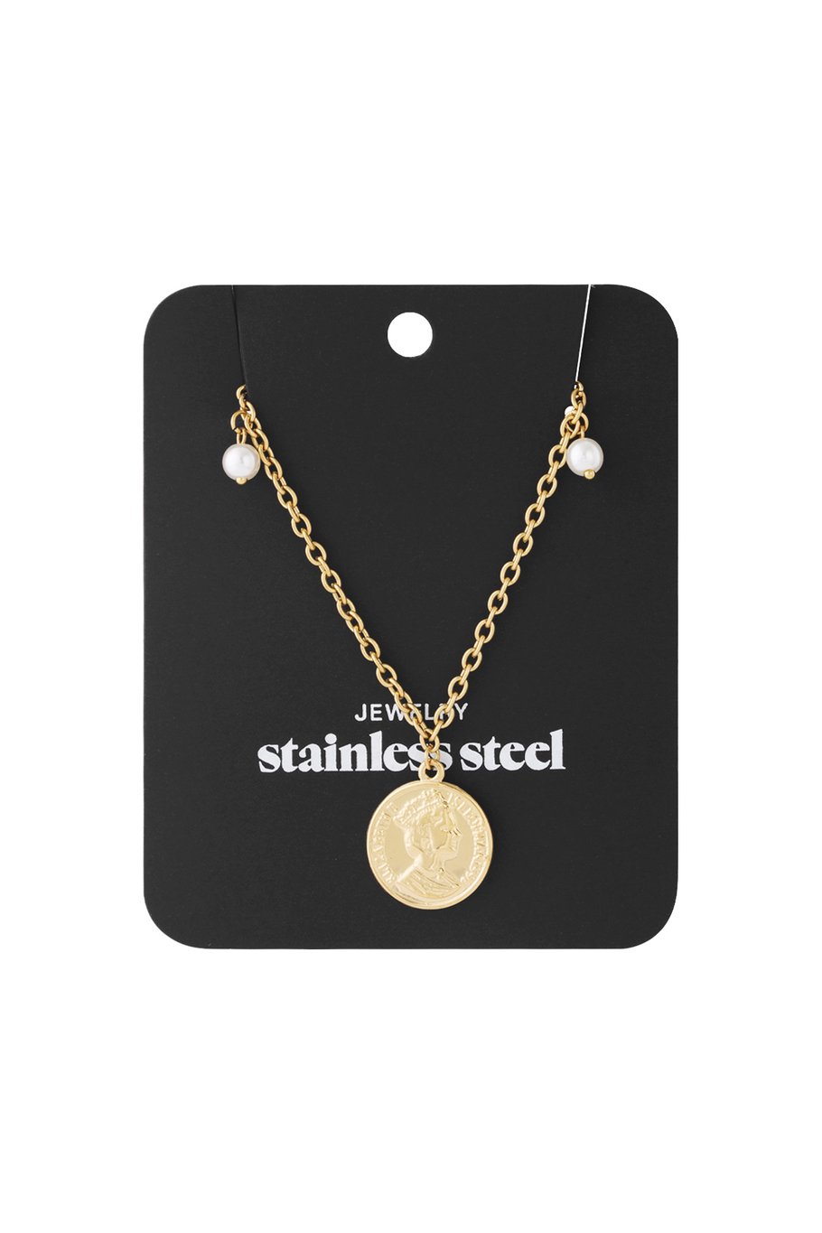 Munt en parel ketting lang