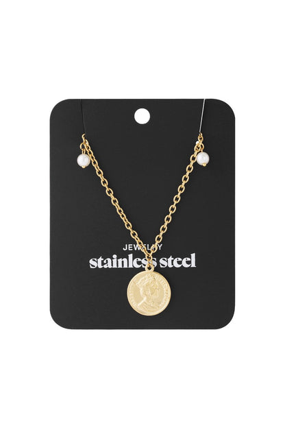 Munt en parel ketting lang