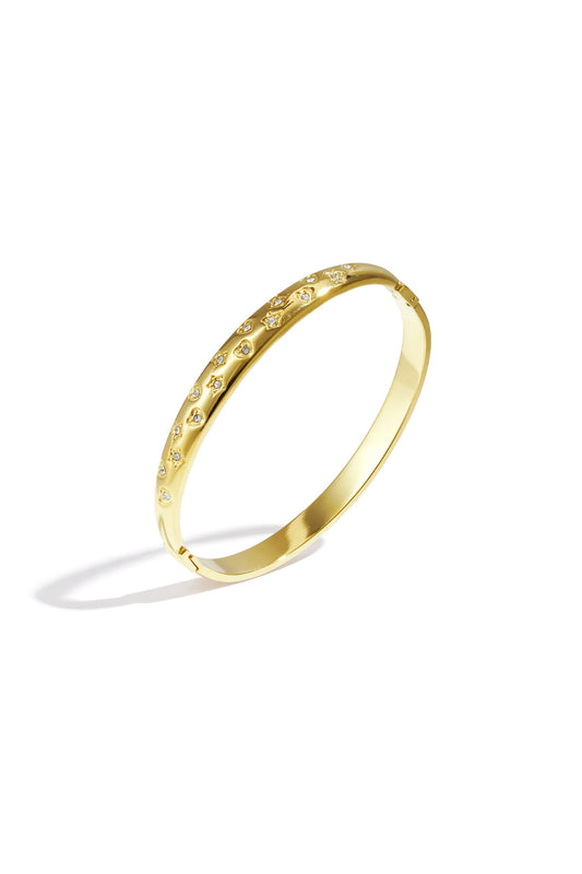 Bangle diamanten hartjes