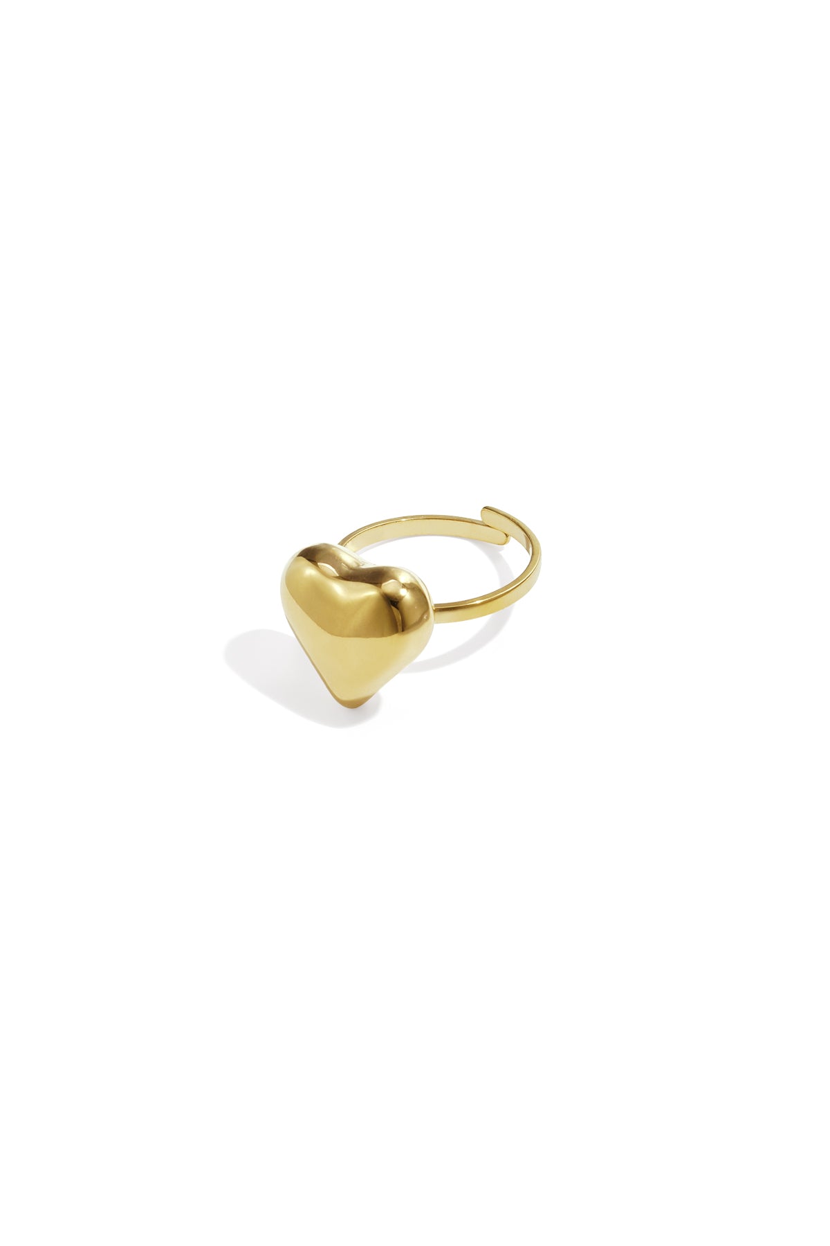 Ring met klein dik hartje