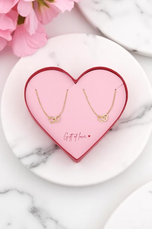 Connected hearts armbandje