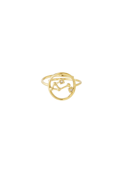 Sterrenbeeld met steen ring