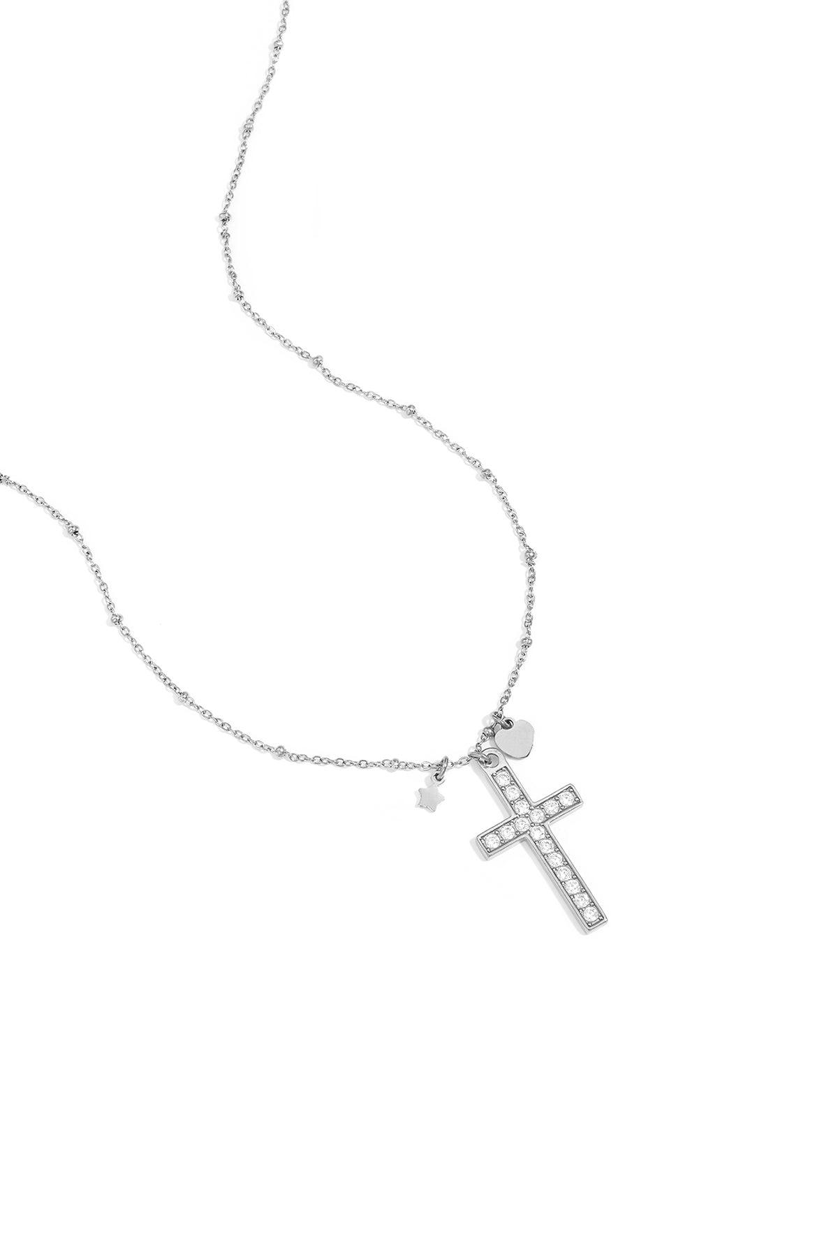 Ketting met diamanten kruis