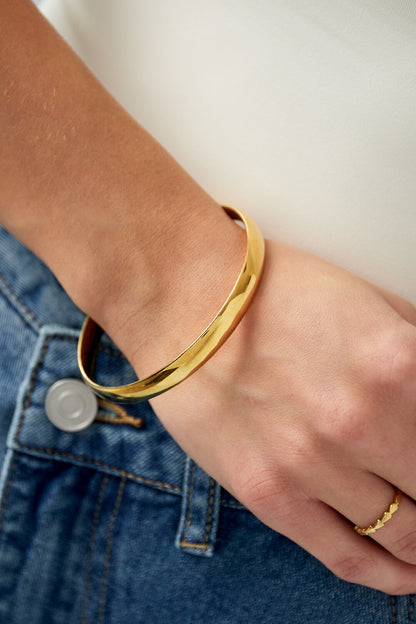 Gladde bangle goud