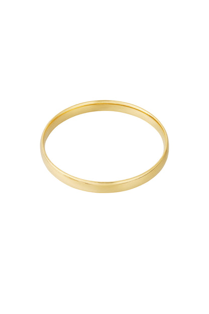 Gladde bangle goud