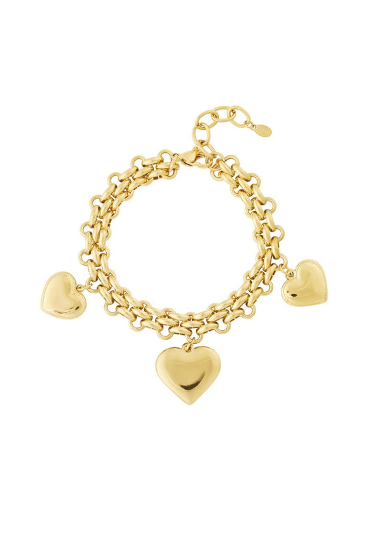 Trio hart armbandje