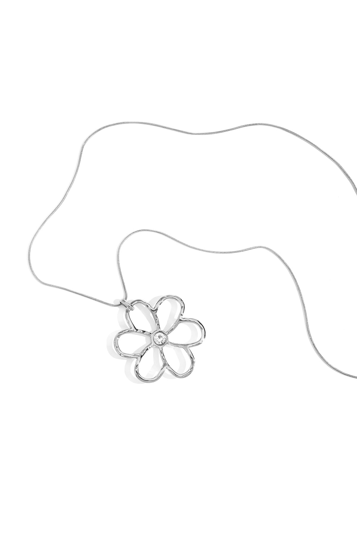 lange ketting met bloem