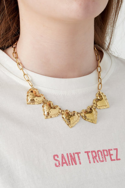 Ketting met 5 harten