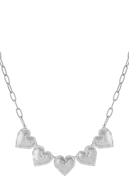 Ketting met 5 harten