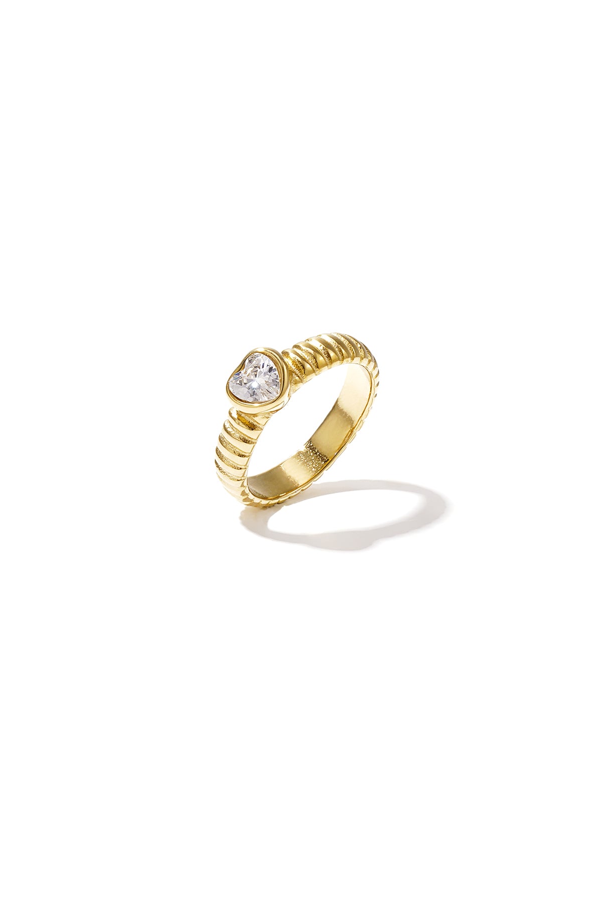 Ring met hart diamant
