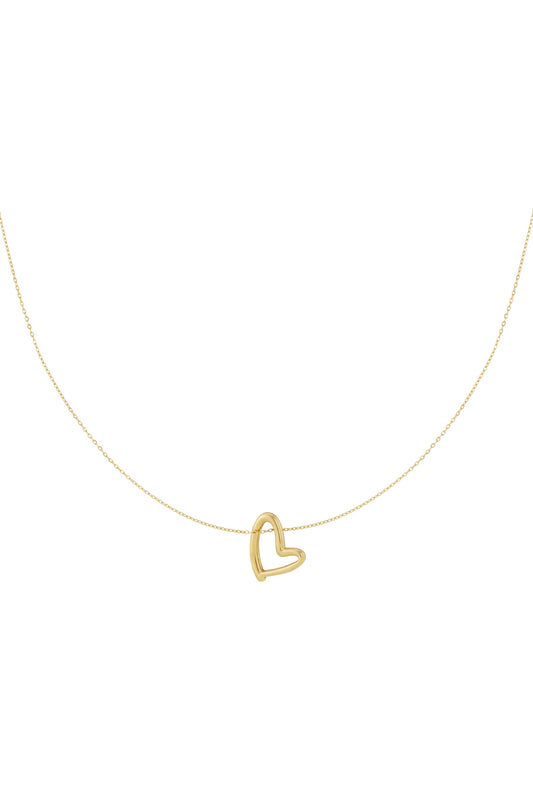 Soft heart ketting