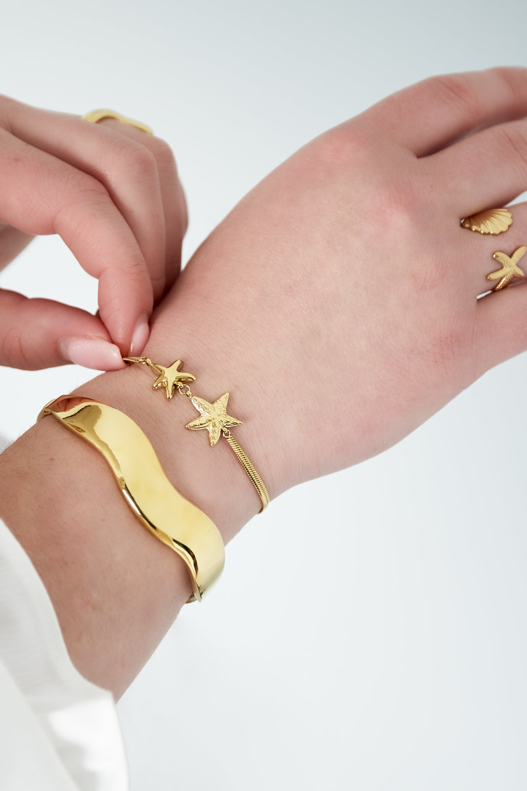 Dubbele ster armband