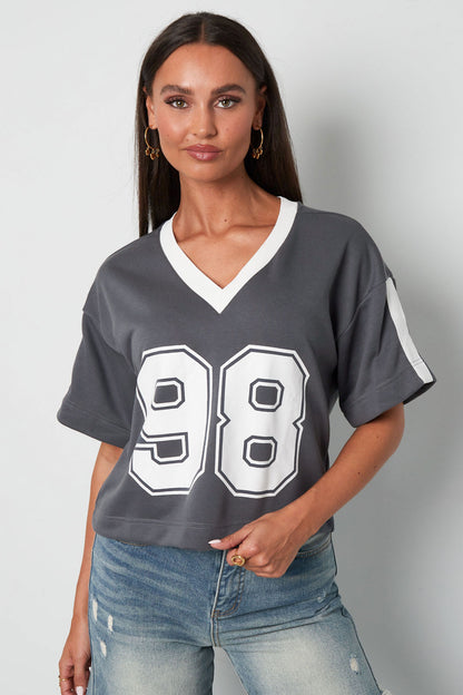 98 shirt v hals oversized